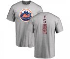 New York Mets #5 David Wright Replica Royal Gray Alternate Home Cool Base Baseball T-Shirt