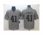 New Orleans Saints #41 Alvin Kamara Limited Gray Rush Gridiron Football Jersey
