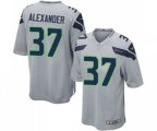 Seattle Seahawks #37 Shaun Alexander Game Grey Alternate Football Jersey
