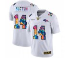 Denver Broncos #14 Courtland Sutton White 2020 Crucial Catch Limited Stitched Jersey