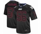 New York Giants #56 Lawrence Taylor Elite Lights Out Black Football Jersey