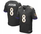 Baltimore Ravens #8 Lamar Jackson Elite Black Alternate Football Jersey