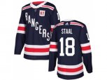 Adidas New York Rangers #18 Marc Staal Navy Blue Authentic 2018 Winter Classic Stitched NHL Jersey