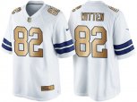 Dallas Cowboys #82 Jason Witten White 2016 Christmas Gold NFL Game Edition Jersey