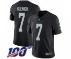 Oakland Raiders #7 Mike Glennon Black Team Color Vapor Untouchable Limited Player 100th Season Football Jersey