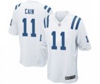 Indianapolis Colts #11 Deon Cain Game White Football Jersey