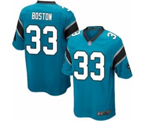 Carolina Panthers #33 Tre Boston Game Blue Alternate Football Jersey