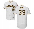 Pittsburgh Pirates #39 Chad Kuhl White Home Flex Base Authentic Collection Baseball Jersey