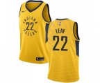 Indiana Pacers #22 T. J. Leaf Swingman Gold Basketball Jersey Statement Edition