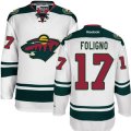 Minnesota Wild #17 Marcus Foligno Authentic White Away NHL Jersey