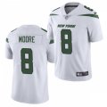 New York Jets #8 Elijah Moore Nike White Limited Jersey