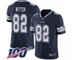 Dallas Cowboys #82 Jason Witten Navy Blue Team Color Vapor Untouchable Limited Player 100th Season Football Jersey
