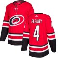 Carolina Hurricanes #4 Haydn Fleury Premier Red Home NHL Jersey