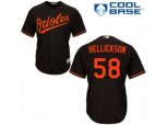 Baltimore Orioles #58 Jeremy Hellickson Replica Black Alternate Cool Base MLB Jersey