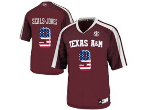 2016 US Flag Fashion 2016 Men\'sTexas A&M Aggies Ricky Seals-Jones #9 College Football Authentic Jersey - Maroon