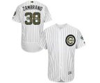 Majestic Chicago Cubs #38 Carlos Zambrano Authentic White 2016 Memorial Day Fashion Flex Base MLB Jersey