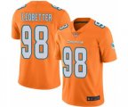Miami Dolphins #98 Jonathan Ledbetter Limited Orange Rush Vapor Untouchable Football Jersey
