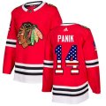 Chicago Blackhawks #14 Richard Panik Authentic Red USA Flag Fashion NHL Jersey