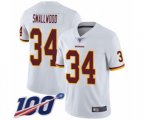 Washington Redskins #34 Wendell Smallwood White Vapor Untouchable Limited Player 100th Season Football Jersey