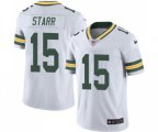 Green Bay Packers #15 Bart Starr White Vapor Untouchable Limited Player Football Jersey