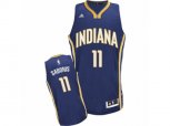 Indiana Pacers #11 Domantas Sabonis Swingman Navy Blue Road NBA Jersey