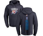 Oklahoma City Thunder #0 Russell Westbrook Navy Blue Backer Pullover Hoodie