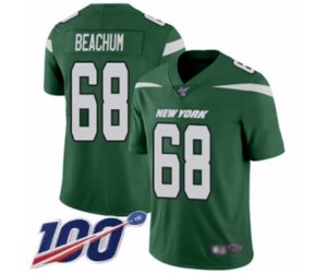 New York Jets #68 Kelvin Beachum Green Team Color Vapor Untouchable Limited Player 100th Season Football Jersey