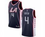 Los Angeles Clippers #4 JaMychal Green Authentic Navy Blue Basketball Jersey - City Edition