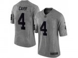 Oakland Raiders #4 Derek Carr Gridiron Gray jerseys(Limited)