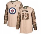 Winnipeg Jets #19 Nic Petan Authentic Camo Veterans Day Practice NHL Jersey
