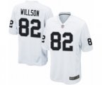 Oakland Raiders #82 Luke Willson Game White Football Jersey