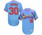 St. Louis Cardinals #30 Orlando Cepeda Light Blue Flexbase Authentic Collection Cooperstown Baseball Jersey