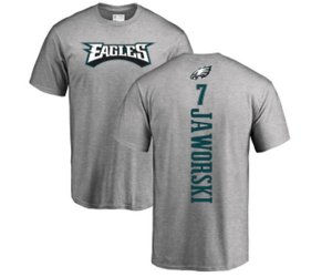 Philadelphia Eagles #7 Ron Jaworski Ash Backer T-Shirt