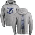 Tampa Bay Lightning #13 Cedric Paquette Ash Backer Pullover Hoodie
