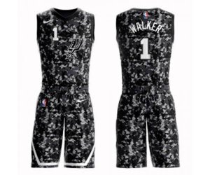 San Antonio Spurs #1 Lonnie Walker Swingman Camo Basketball Suit Jersey - City Edition