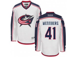 Columbus Blue Jackets #41 Alexander Wennberg White Away NHL Jersey