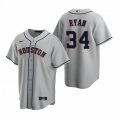 Nike Houston Astros #34 Nolan Ryan Gray Road Stitched Baseball Jersey