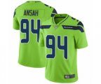 Seattle Seahawks #94 Ezekiel Ansah Limited Green Rush Vapor Untouchable Football Jersey
