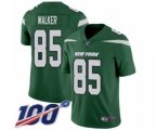 New York Jets #85 Wesley Walker Green Team Color Vapor Untouchable Limited Player 100th Season Football Jersey