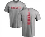 Houston Rockets #13 James Harden Ash Backer T-Shirt