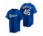 Los Angeles Dodgers Tony Gonsolin Royal 2020 World Series Champions Replica Jersey