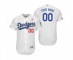 Los Angeles Dodgers Custom White 2019 Mother's Day Flex Base Home Jersey