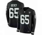 Oakland Raiders #65 Jordan Devey Limited Black Therma Long Sleeve Football Jersey
