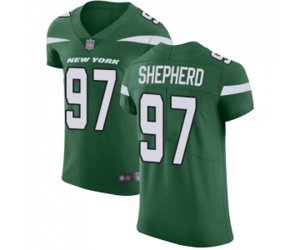 New York Jets #97 Nathan Shepherd Green Team Color Vapor Untouchable Elite Player Football Jersey