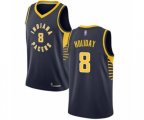 Indiana Pacers #8 Justin Holiday Swingman Navy Blue Basketball Jersey - Icon Edition