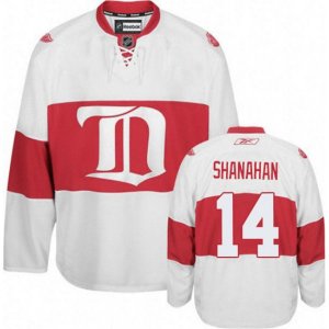 Detroit Red Wings #14 Brendan Shanahan Premier White Third NHL Jersey