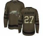 Washington Capitals #27 Alexander Alexeyev Authentic Green Salute to Service NHL Jersey