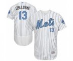New York Mets Luis Guillorme Authentic White 2016 Father's Day Fashion Flex Base Baseball Player Jersey