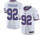 New York Giants #92 Michael Strahan Elite White Rush Vapor Untouchable Football Jersey