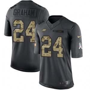 Philadelphia Eagles #24 Corey Graham Limited Black 2016 Salute to Service NFL Jersey